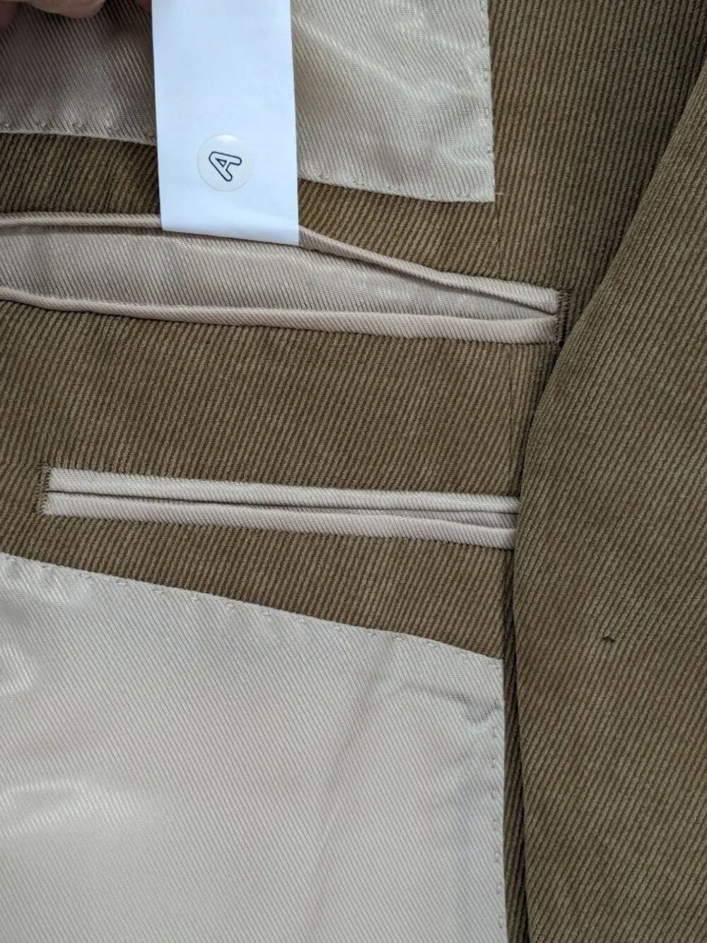 Calvin Klein Klein Brown Sport Coat Blazer Three Button Corduroy Corporate 50R